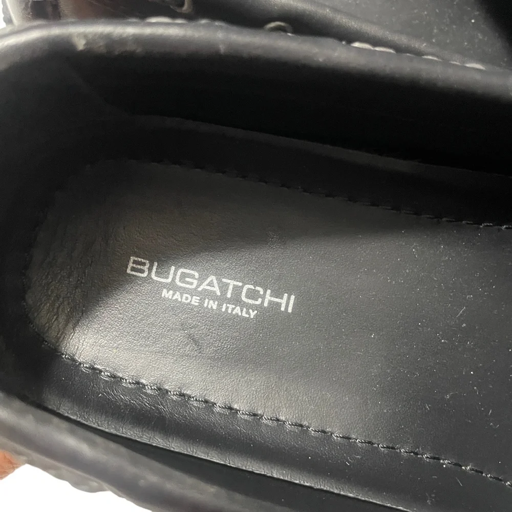 Bugatchi‎ 9 1/2 Leather Mens Loafers NEW Black